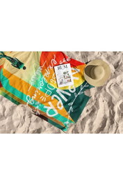Mjölnir Never Stop 90 Toalla de Playa Multicolor 90 x 150 cm Tejido Microfilamento Secado Rápido